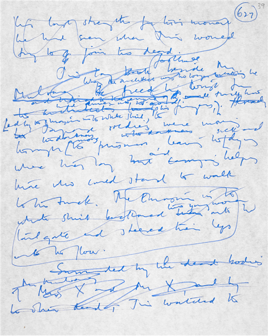 J·G·巴拉德手稿 The Papers of James Graham Ballard: 'The Empire of the Sun' (Autograph Manuscript): 627?图源大英图书馆